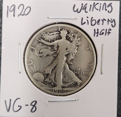 1920 Walking Liberty Half VG-8 — Obverse