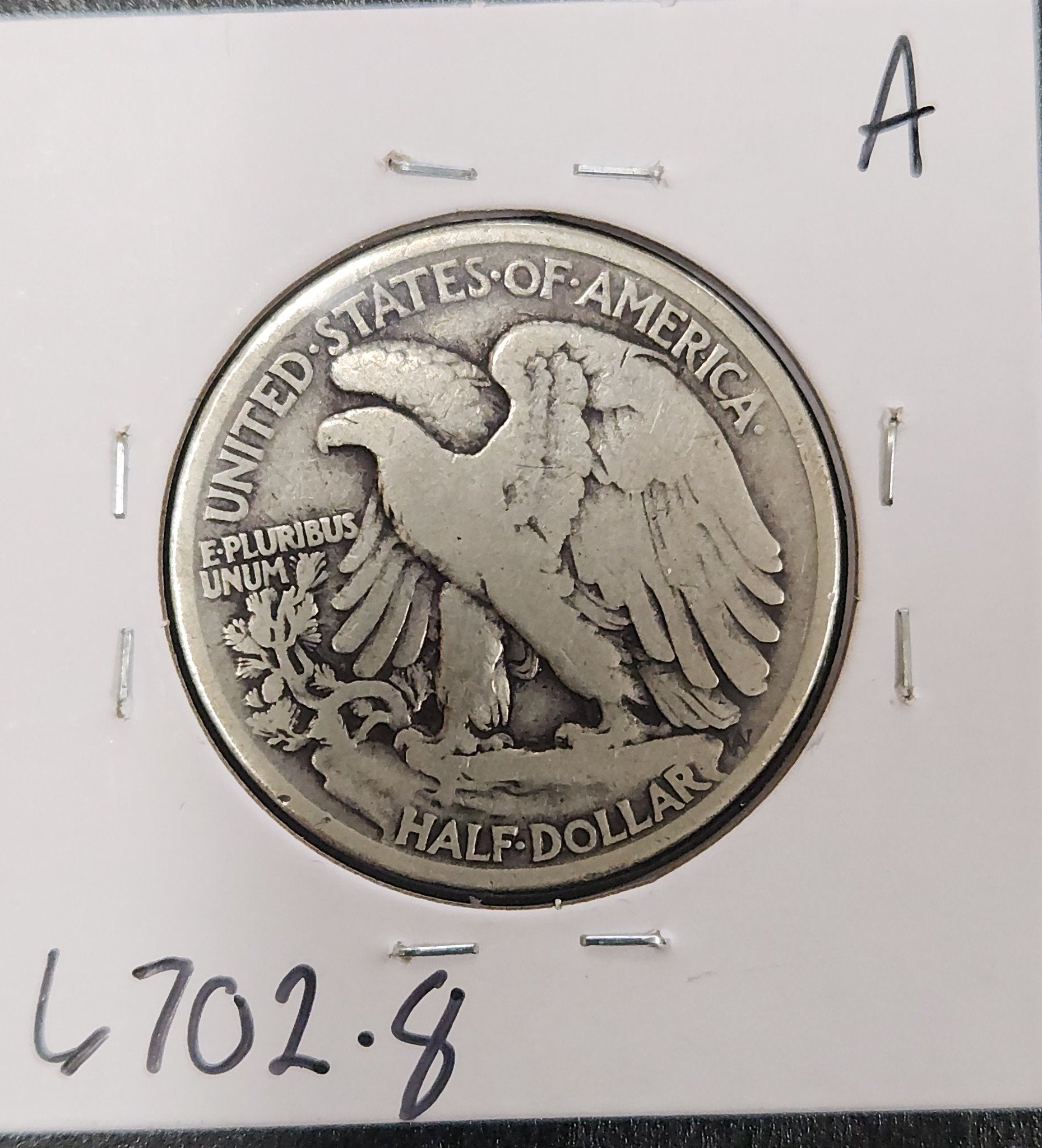 1920 Walking Liberty Half VG-8 — Reverse