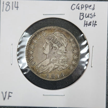 1814 Capped Bust Half Dollar VF 6154.D20-A — Obverse