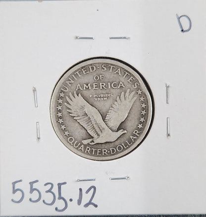1917 Standing Liberty Quarter Type 1 F-12 5535.12-D — Reverse