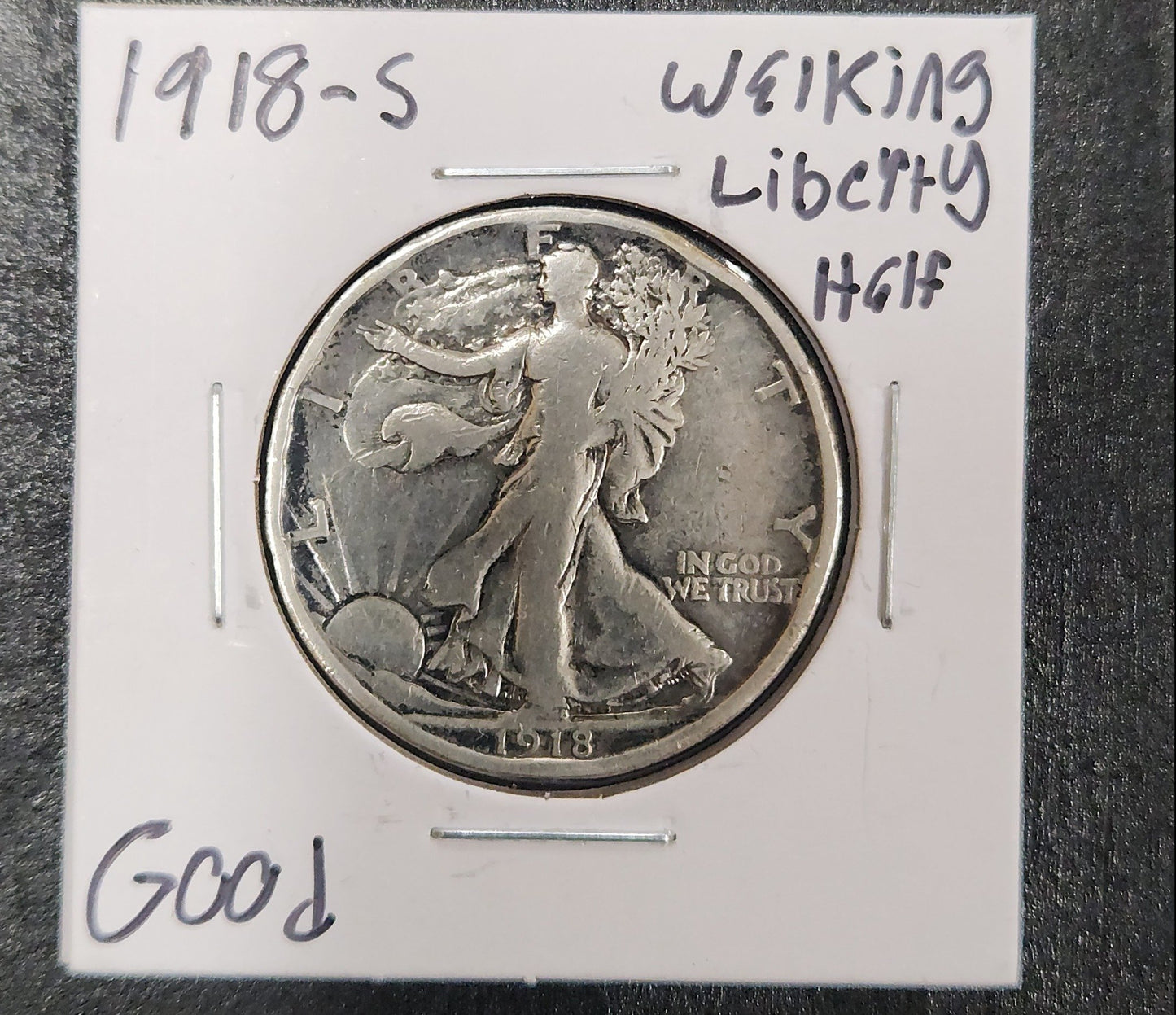 1918-s Walking Liberty Half G — Obverse