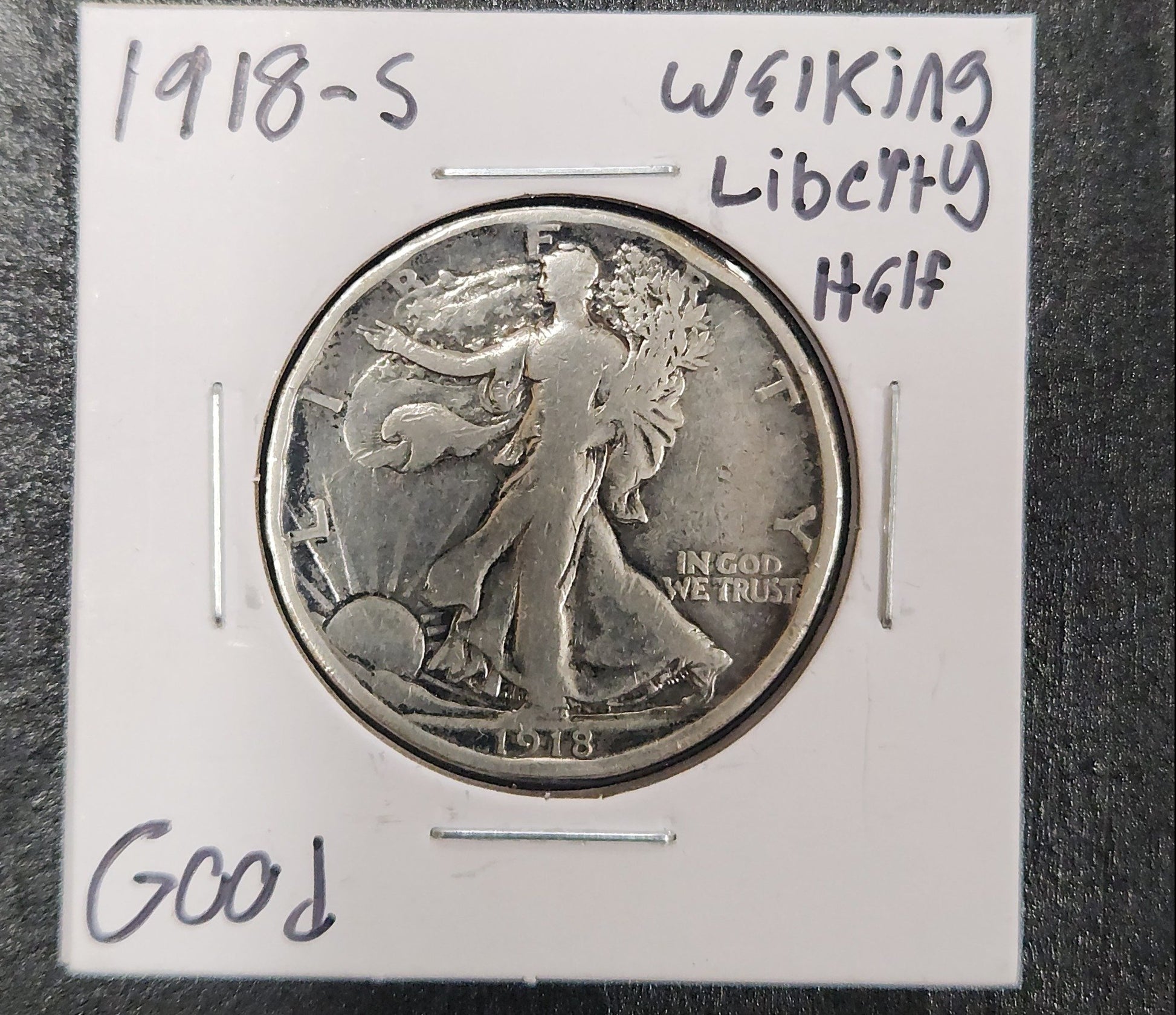 1918-s Walking Liberty Half G — Obverse