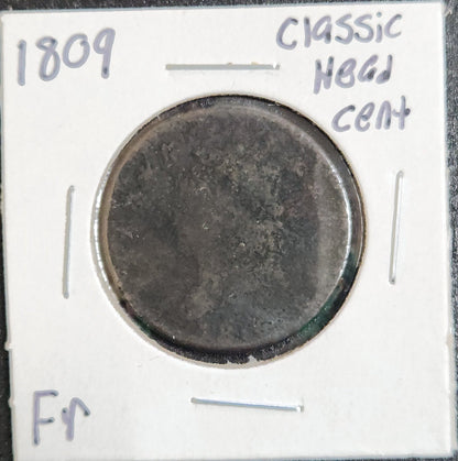 1809 Classic Head Large Cent FR 846.D2-A — Obverse
