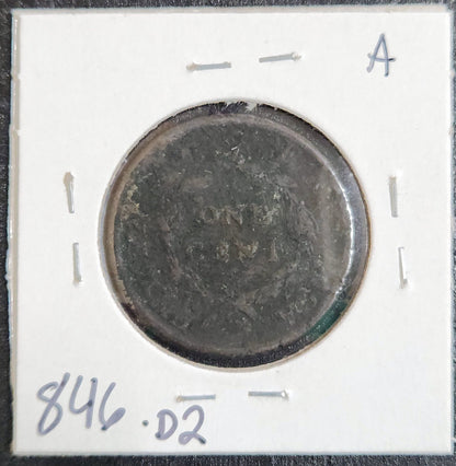 1809 Classic Head Large Cent FR 846.D2-A — Reverse
