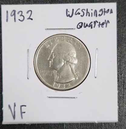 1932 Washington Quarter VF — Obverse