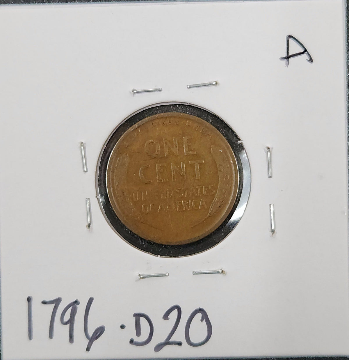 1909-S Lincoln Wheat Cent VF Details 1796.D20-A — Reverse