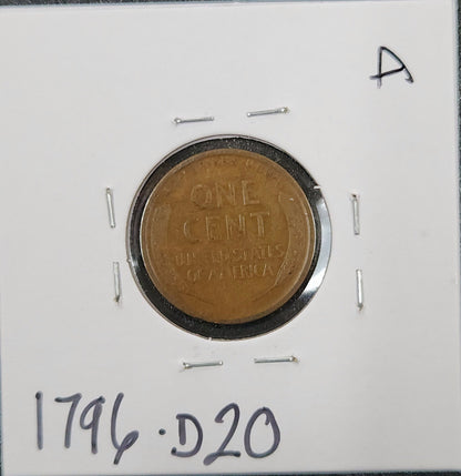 1909-S Lincoln Wheat Cent VF Details 1796.D20-A — Reverse
