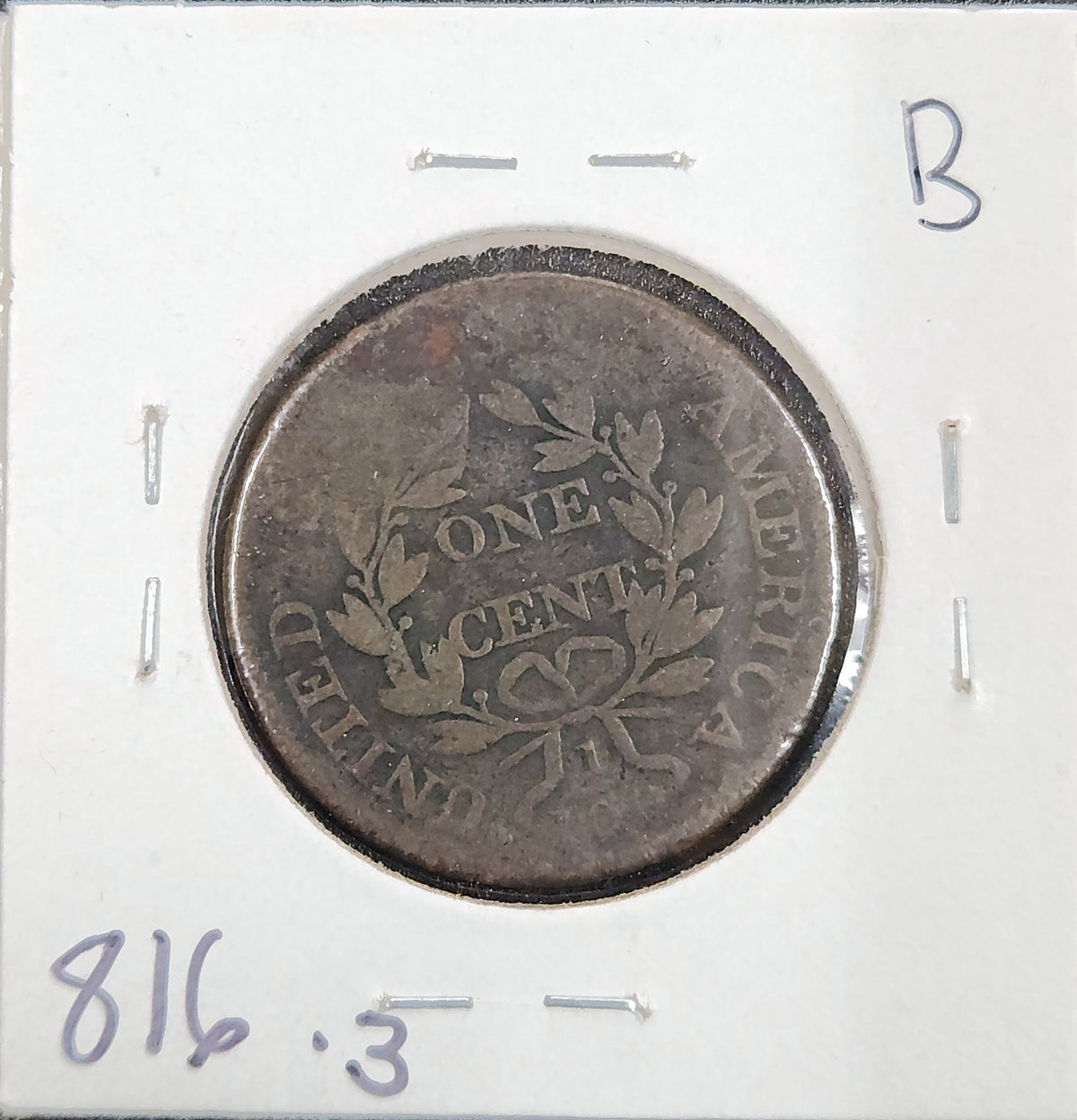1803 Draped Bust Large Cent AG-3 816.3-B — Reverse