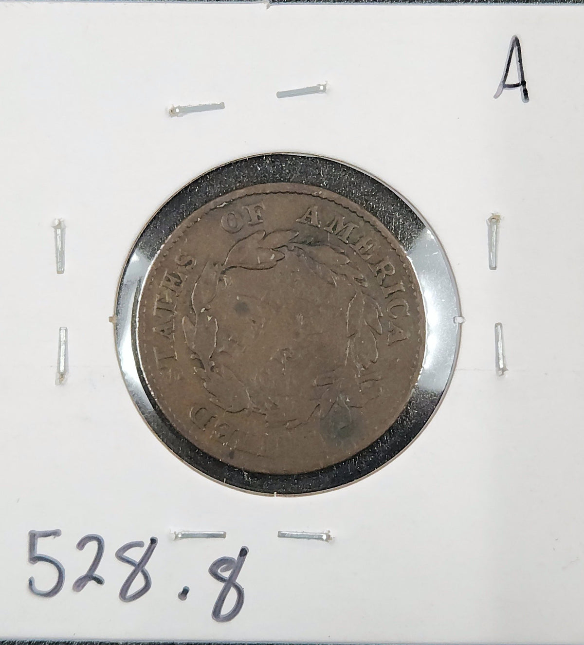 1826 Classic Head Half Cent VG-8 Rotation 528.8-A — Reverse
