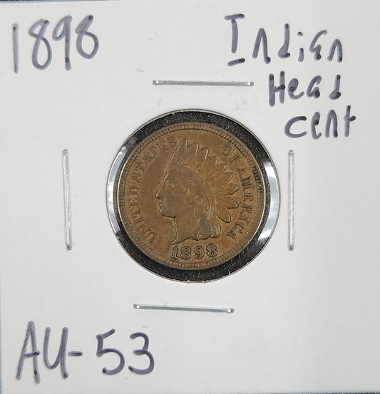 1898 Indian Head Cent AU-53 1416.53-A — Obverse