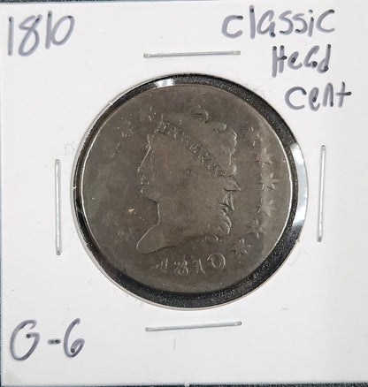 1810 Classic Head Large Cent G-6 849.6-A — Obverse