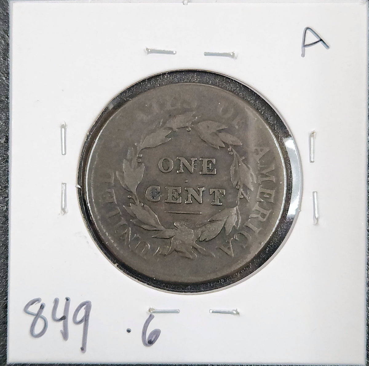 1810 Classic Head Large Cent G-6 849.6-A — Reverse