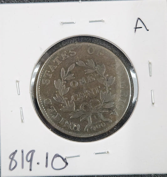 1803 Draped Bust Large Cent 100/000 VG-10 819.10-A — Reverse