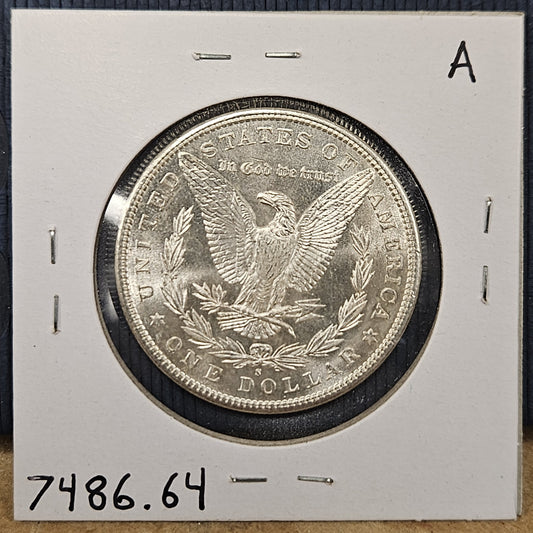 1881-S Morgan Silver Dollar MS64 7486.64-A — Reverse