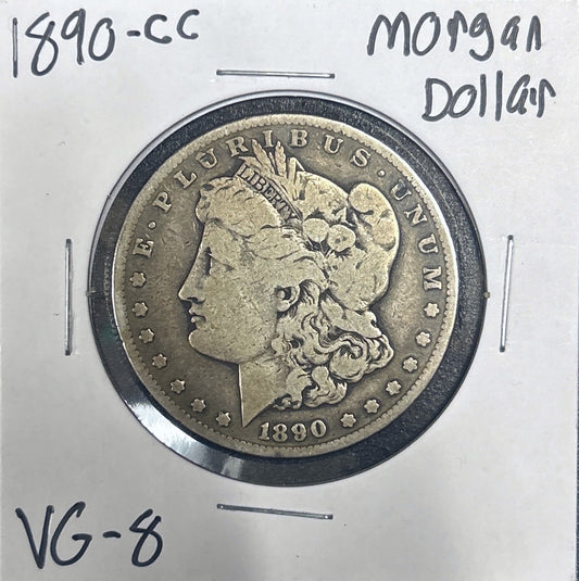 1890-CC Morgan Dollar VG-8 7560.8-A — Obverse