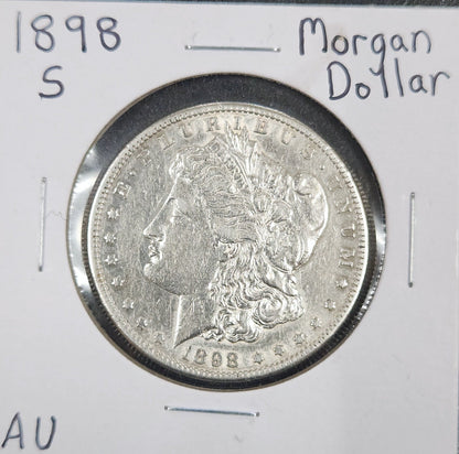 1898-S Morgan Dollar AU 7635.D50-A — Obverse