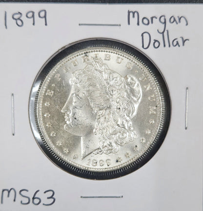 1899 Morgan Dollar MS63 7502.63-A — Obverse