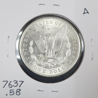 1899-O Morgan Silver Dollar AU-58 7637.58-A — Reverse