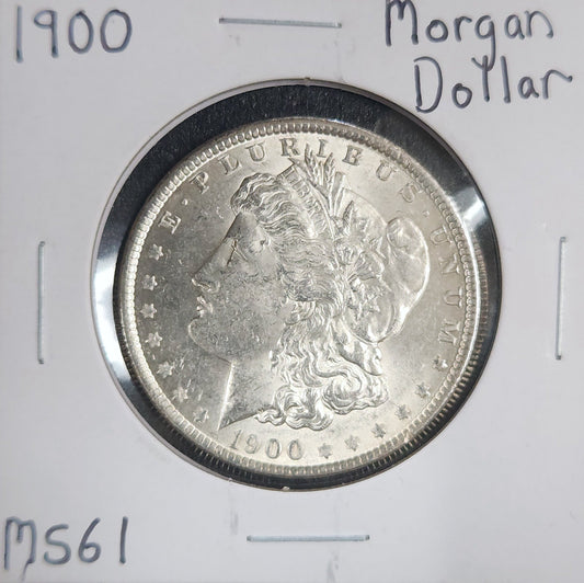 1900 Morgan Dollar MS61 7588.61-A — Obverse