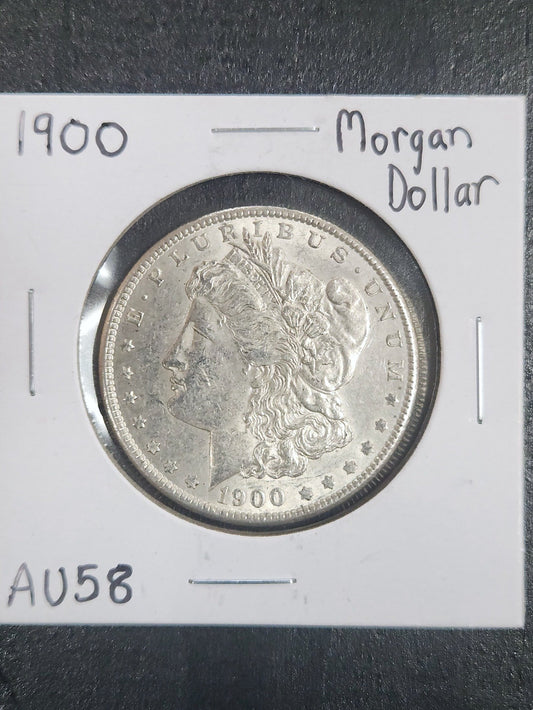 1900 Morgan Dollar AU58 7588.58-A — Obverse