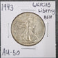 1943 Walking Liberty Half AU-50 — Obverse