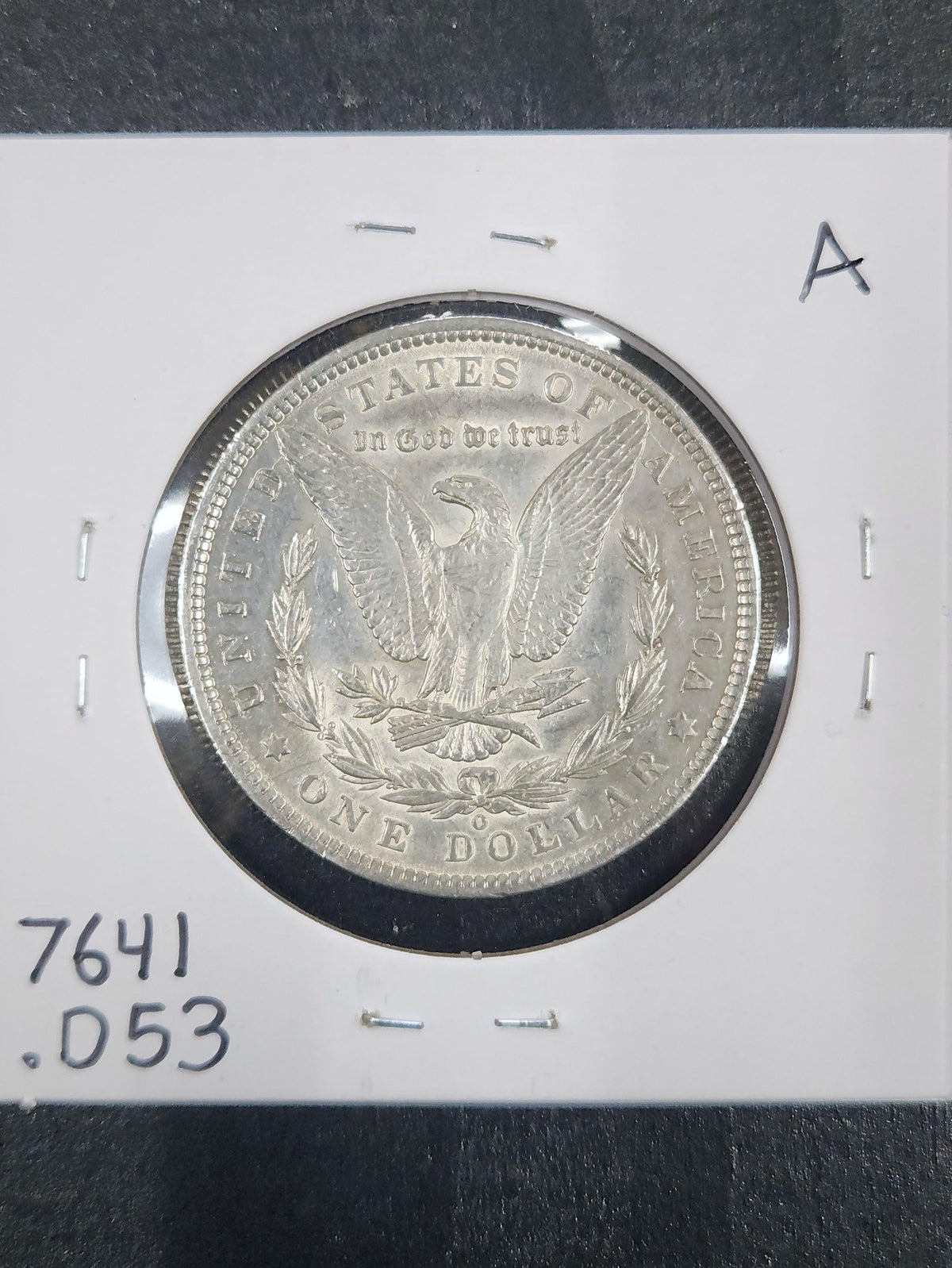 1900-O Morgan Dollar AU 7641.D53-A — Reverse