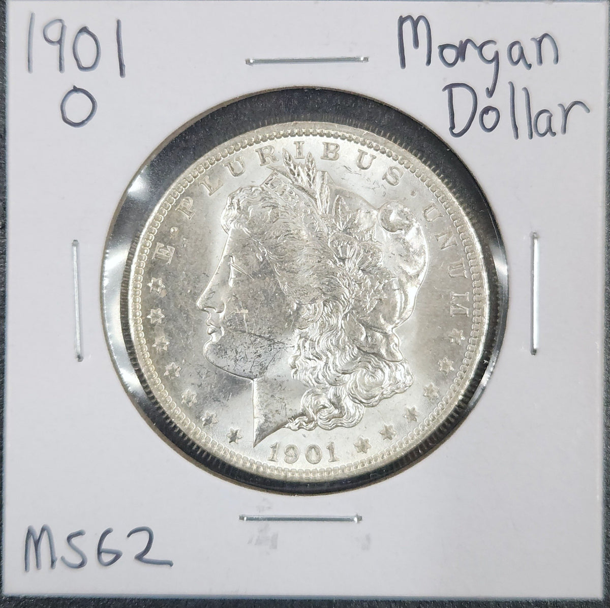 1901-O Morgan Dollar MS62 7648.62-A — Obverse