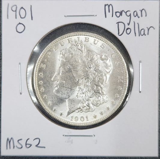1901-O Morgan Dollar MS62 7648.62-A — Obverse