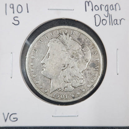 1901-S Morgan Dollar VG 7650.D8-A — Obverse