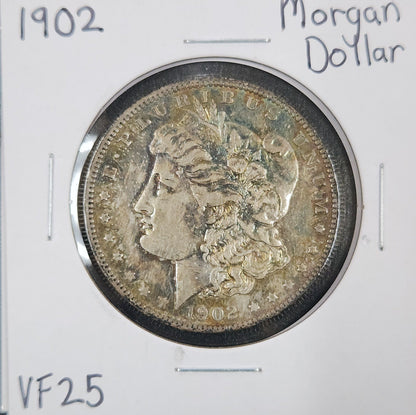 1902 Morgan Dollar VF25 7594.25-A — Obverse