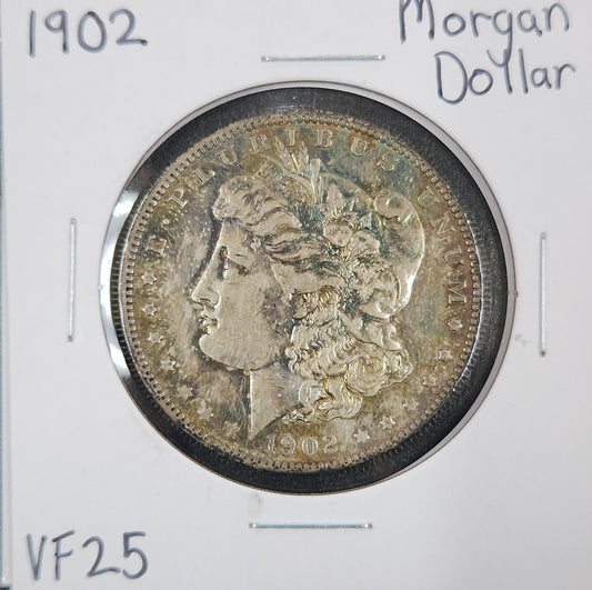 1902 Morgan Dollar VF25 7594.25-A — Obverse