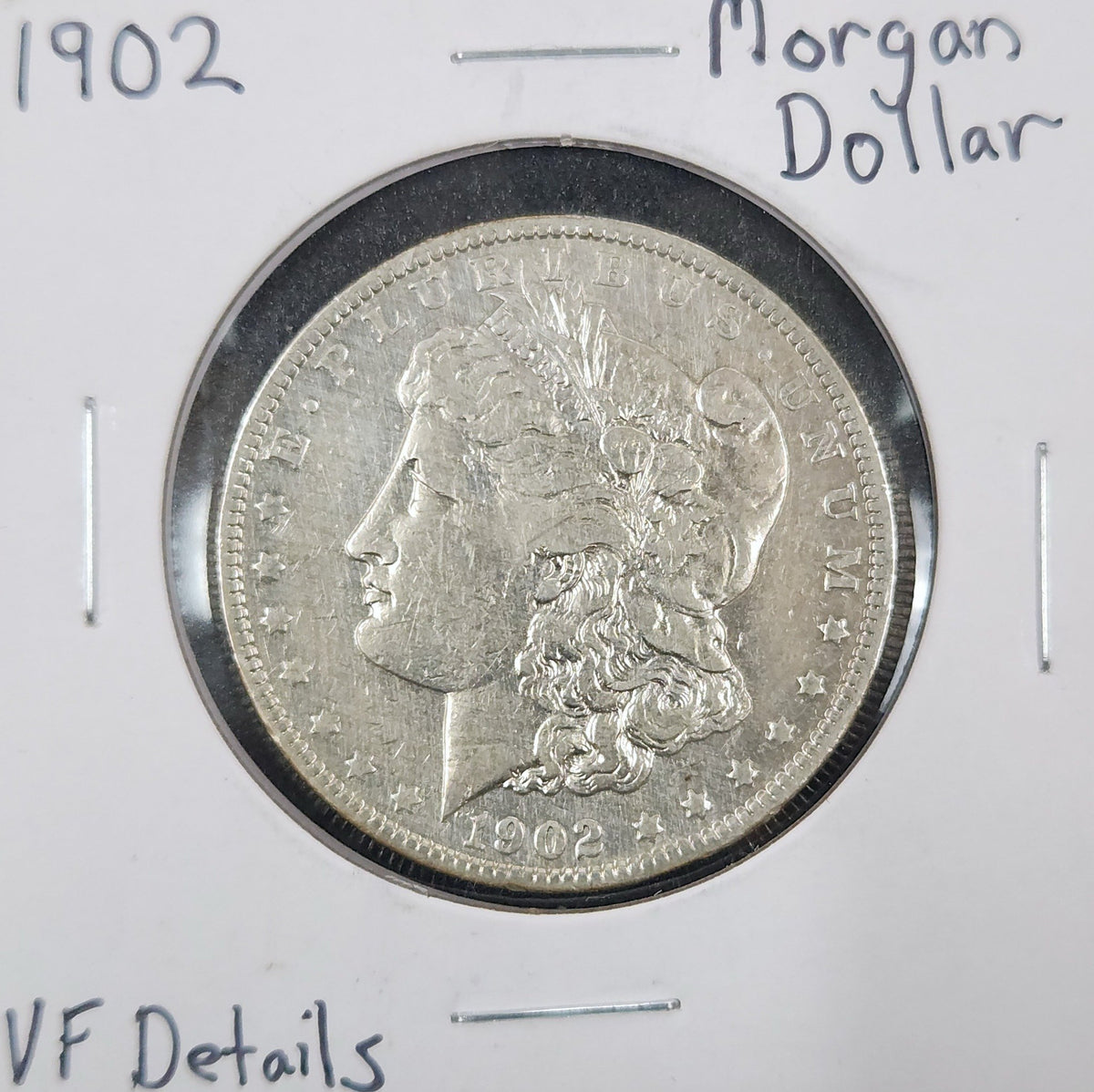 1902 Morgan Dollar VF Details 7594.VF-A — Obverse