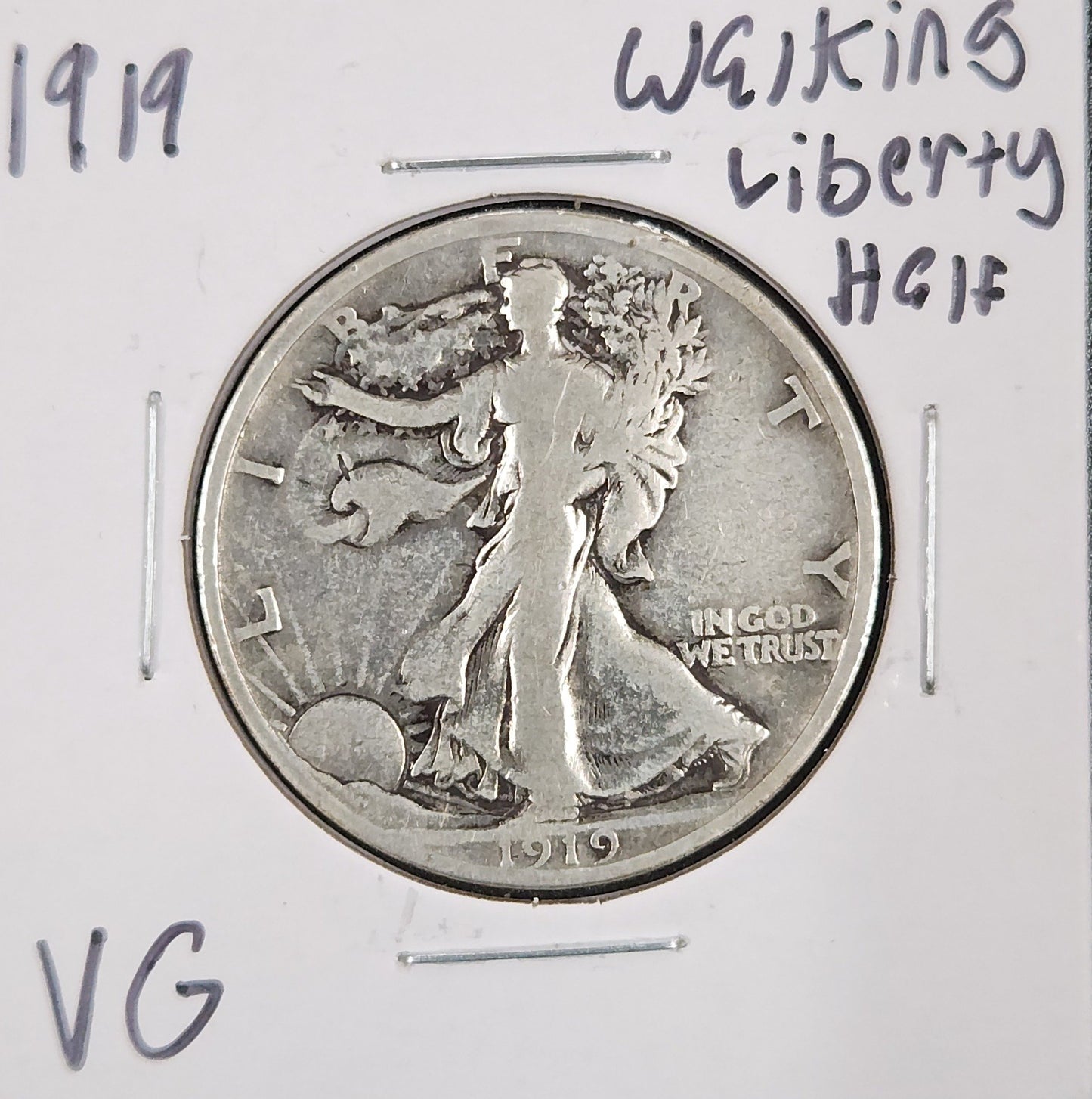 1919 Walking Liberty Half  VG — Obverse