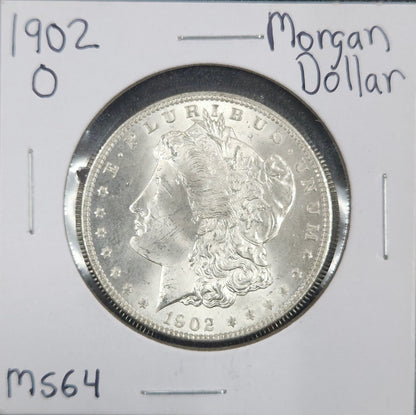 1902-O Morgan Silver Dollar AU-64 7641.64-A — Obverse