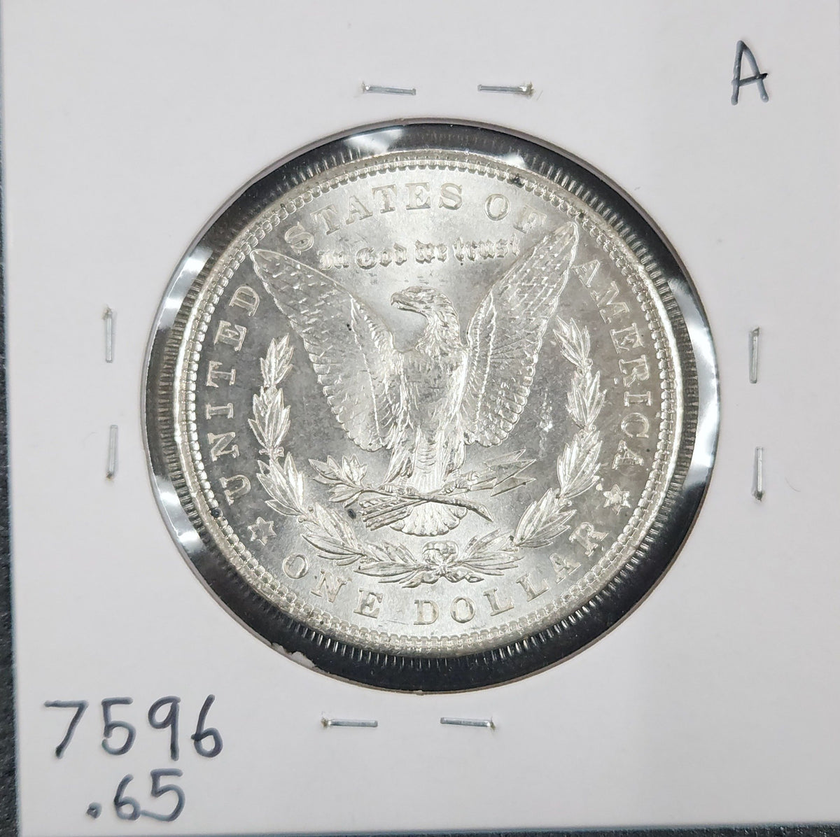 1903 Morgan Dollar MS65 7596.65-A — Reverse