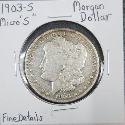 1903-S Morgan Dollar – Micro S – Fine Details 79425.F-A — Obverse