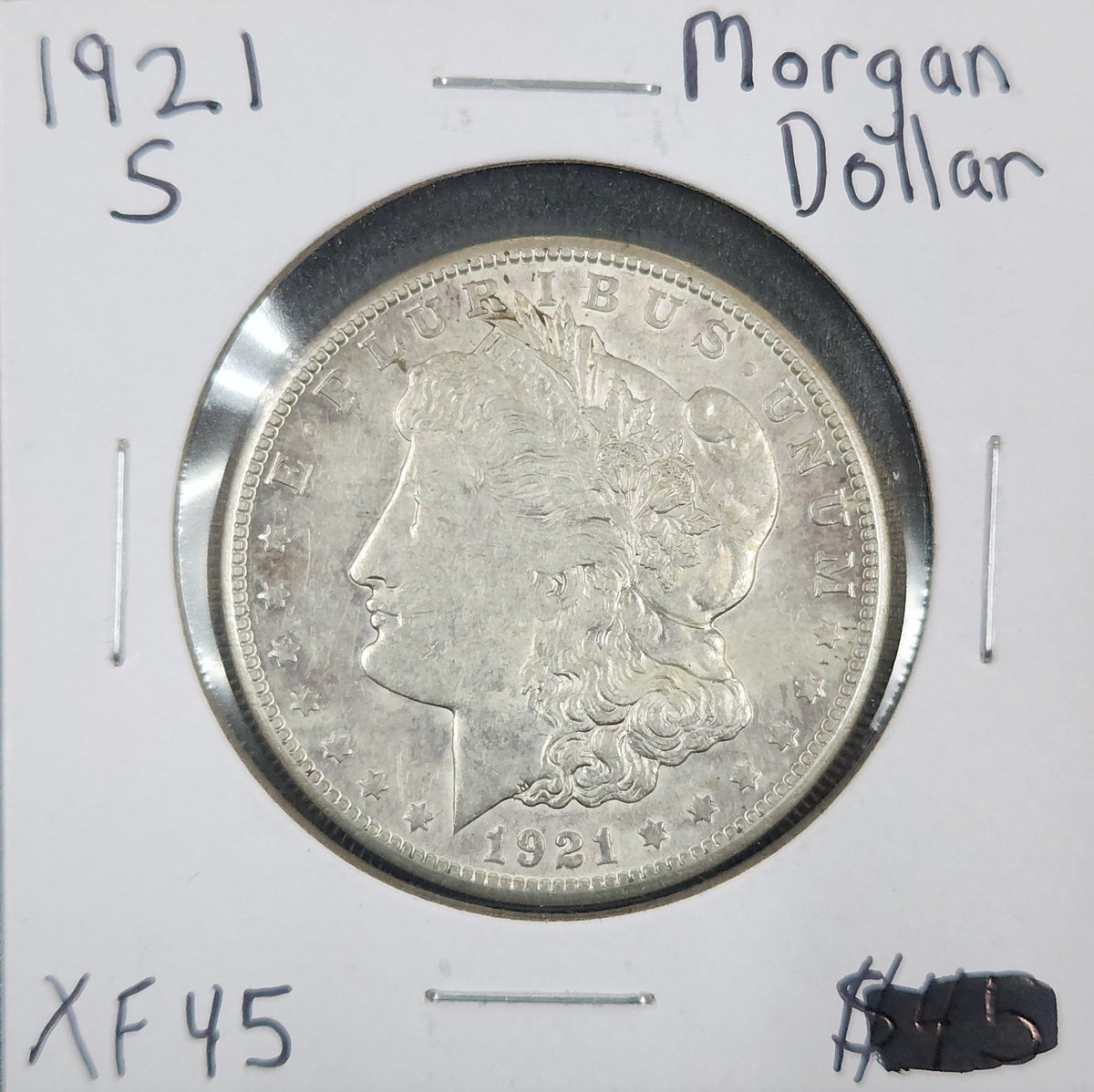 1921-S Morgan Dollar XF45 7670.45-A — Obverse