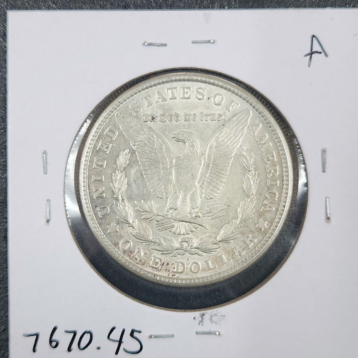 1921-S Morgan Dollar XF45 7670.45-A — Reverse