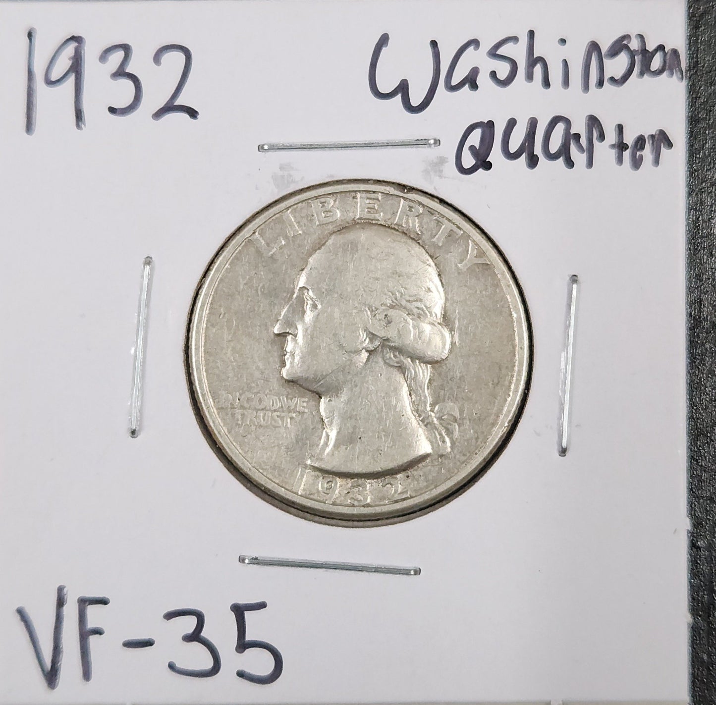 1932 Washington Quarter VF-35 — Obverse