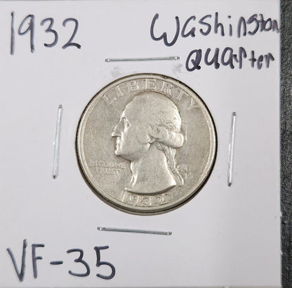 1932 Washington Quarter VF-35 — Obverse