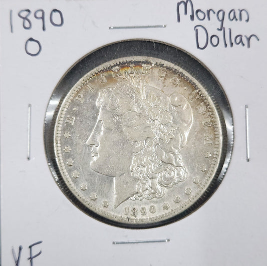 1890-O Morgan Dollar VF 7564.VF-A — Obverse