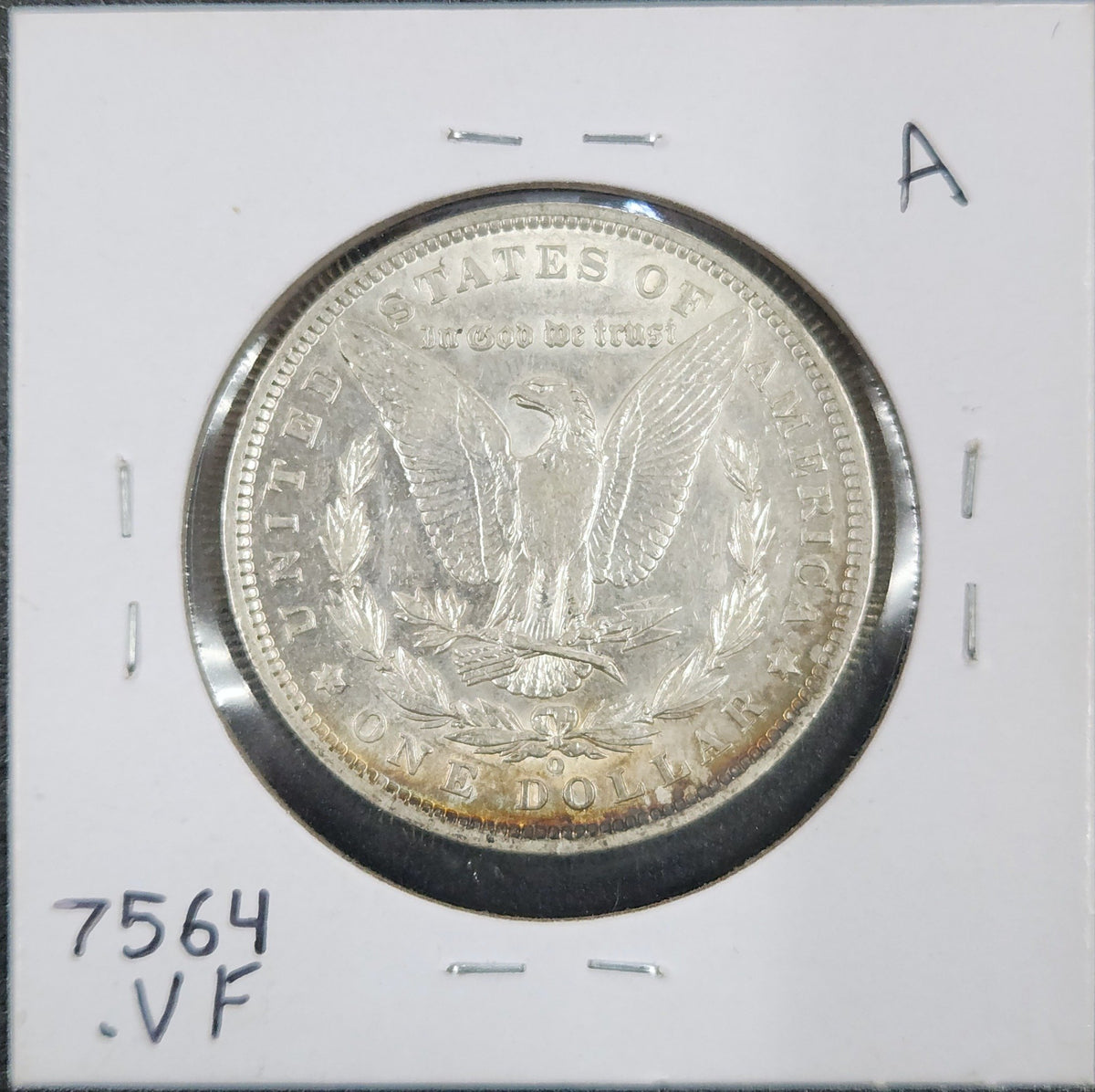 1890-O Morgan Dollar VF 7564.VF-A — Reverse
