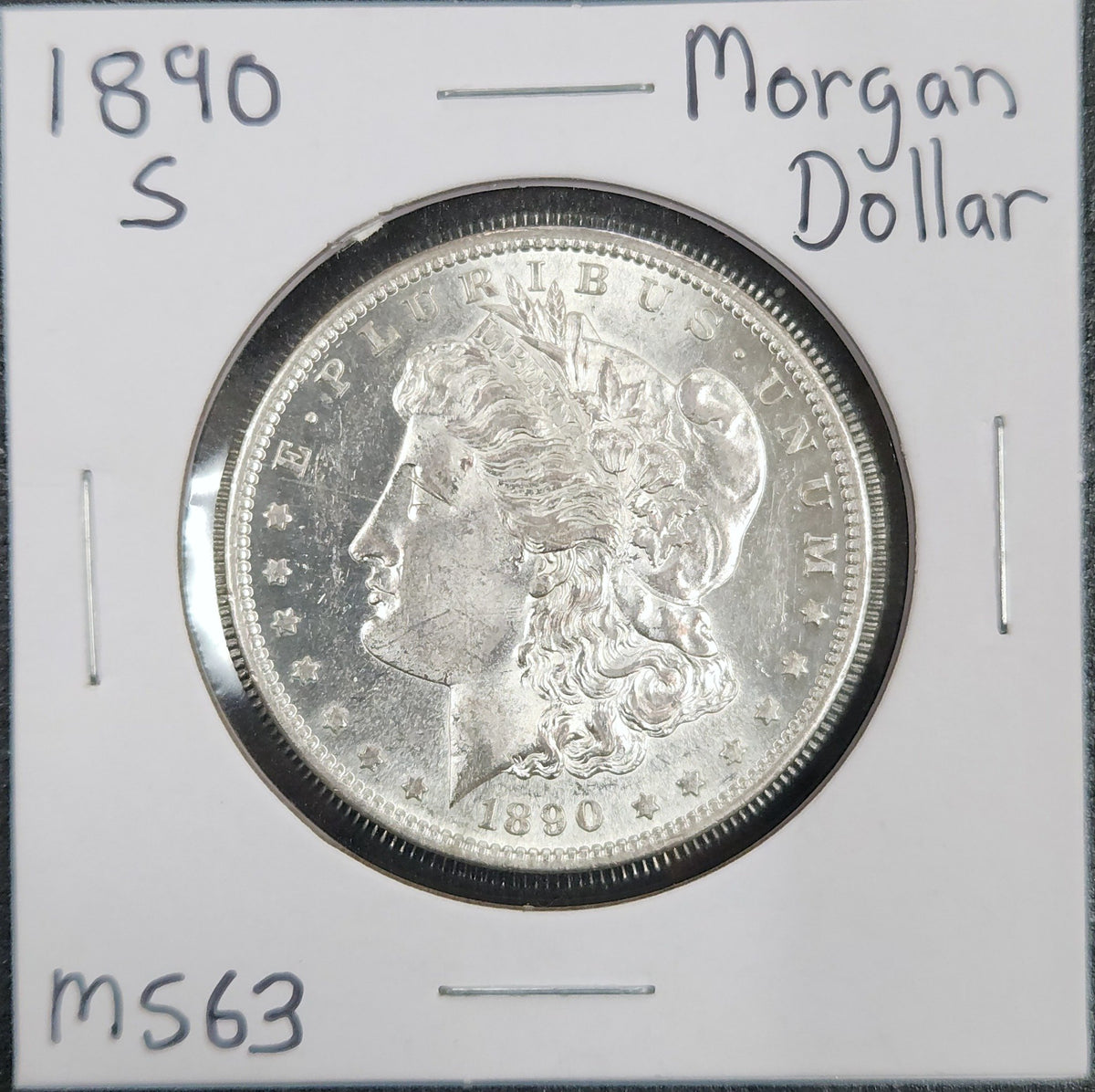 1890-S Morgan Dollar MS63 7566.63-A — Obverse