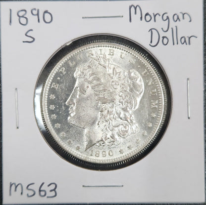 1890-S Morgan Dollar MS63 7566.63-A — Obverse