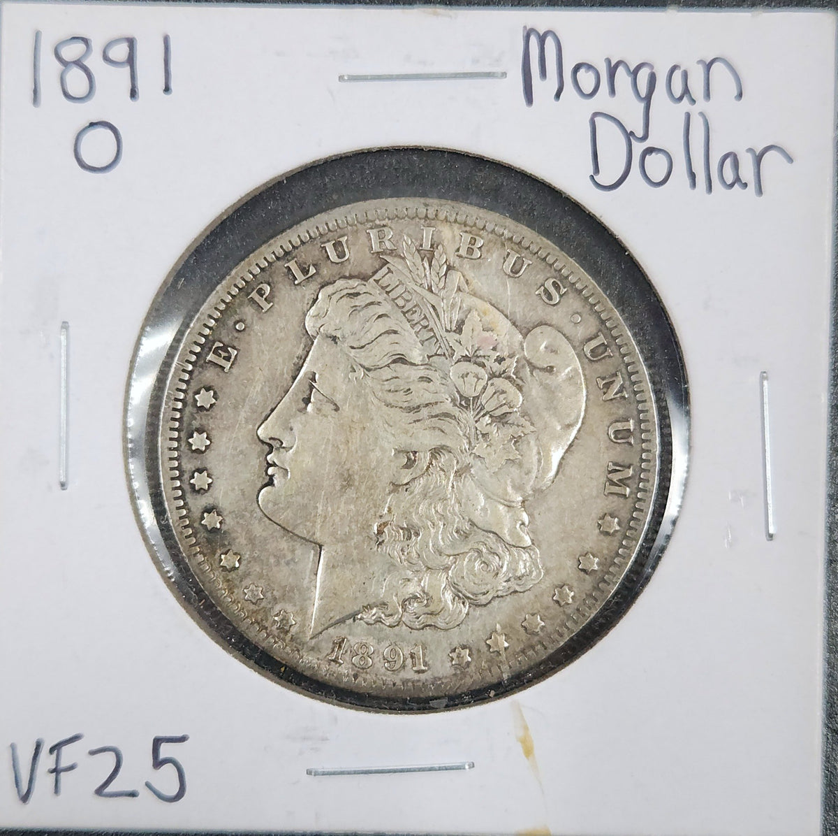 1891-O Morgan Dollar VF25 7570.25-A — Obverse