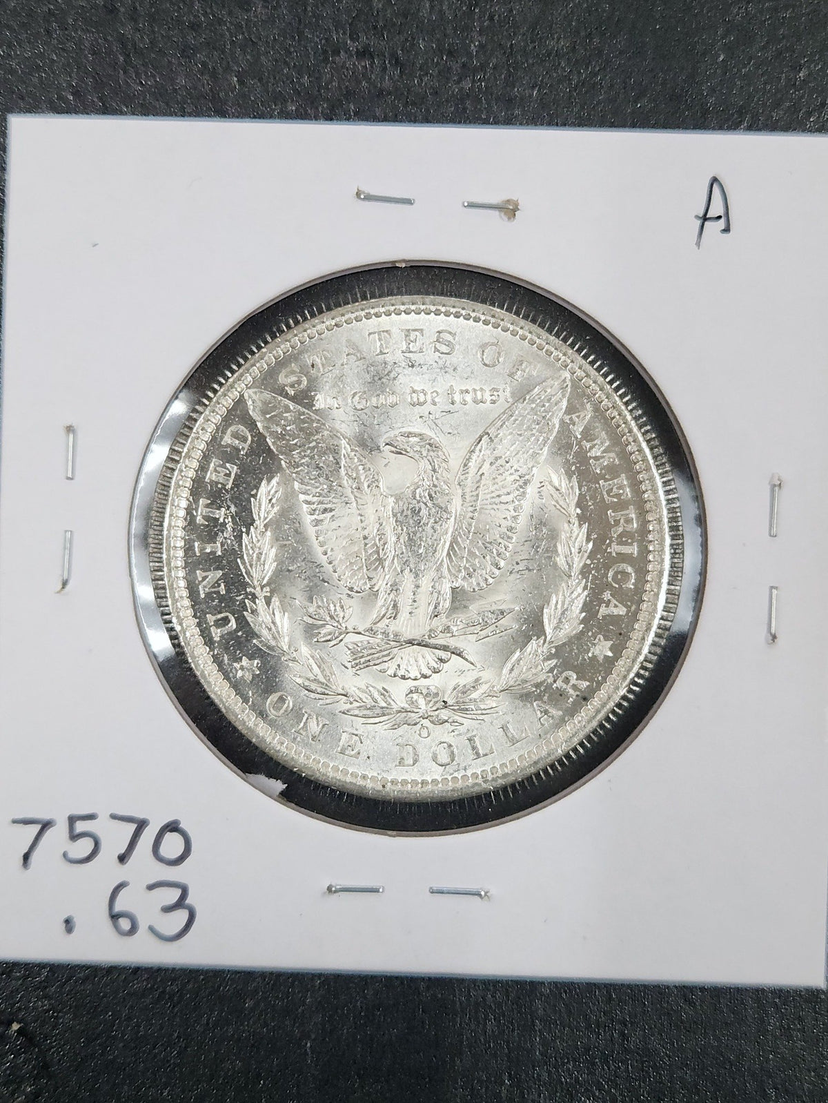 1891-O Morgan Silver Dollar MS-63 7570.63-A — Reverse
