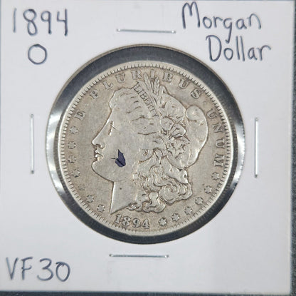 1894-O Morgan Dollar VF30 7616.30-A — Obverse