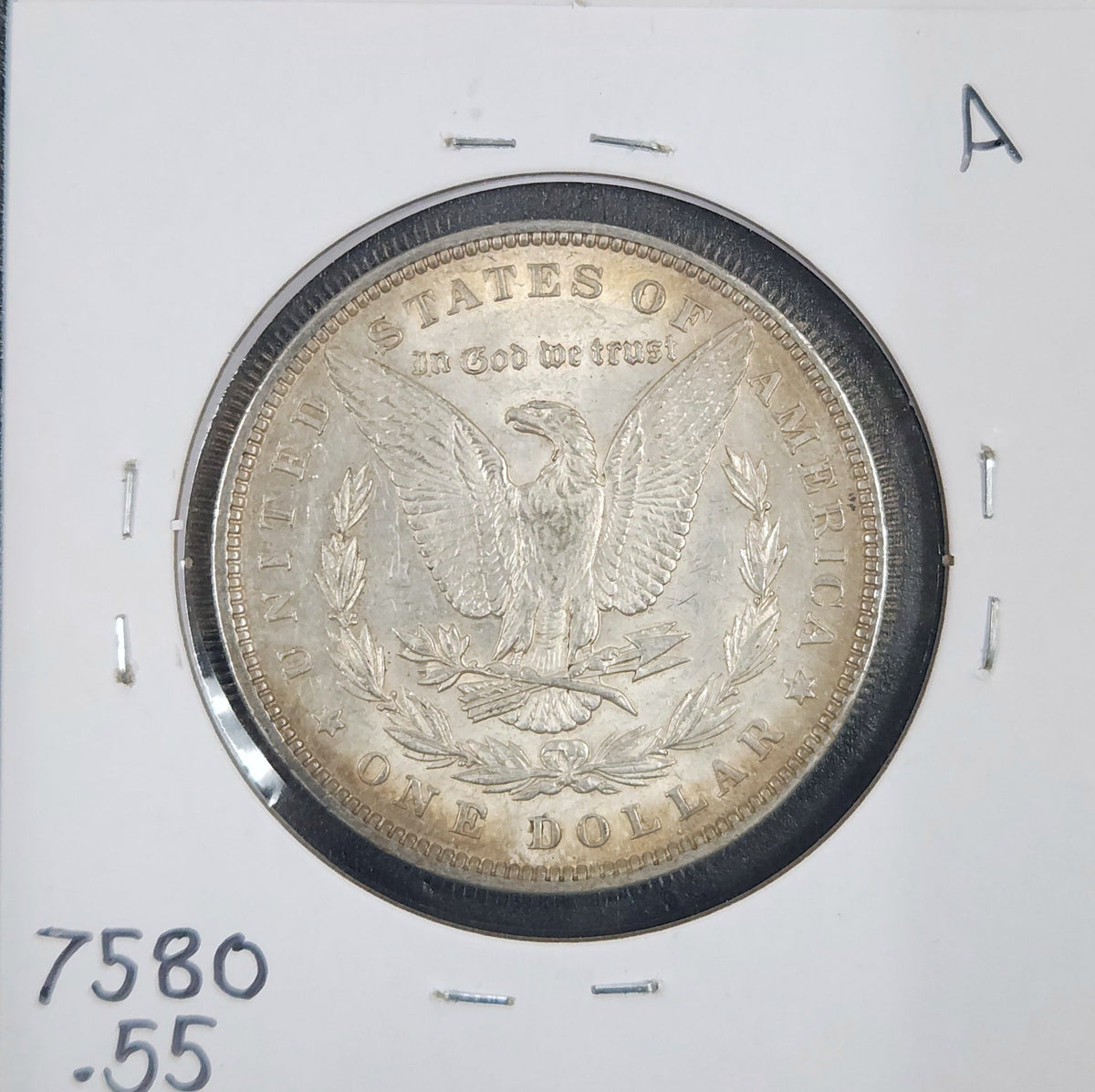 1896 Morgan Dollar AU55 7580.55-A — Reverse