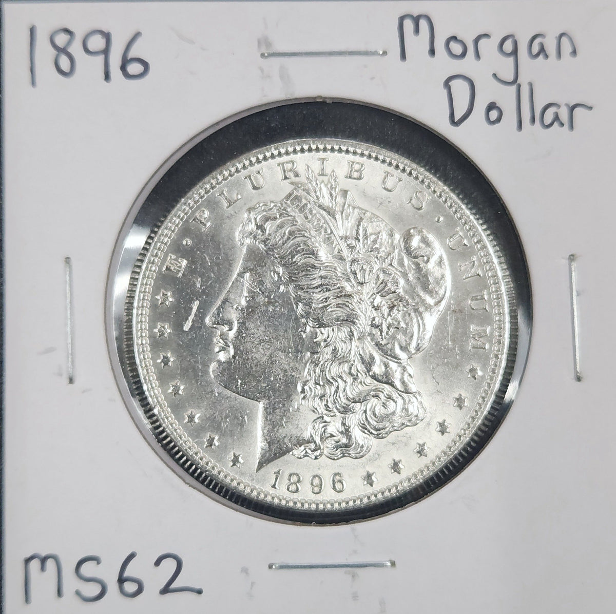 1896 Morgan Dollar MS62 7580.62-A — Obverse