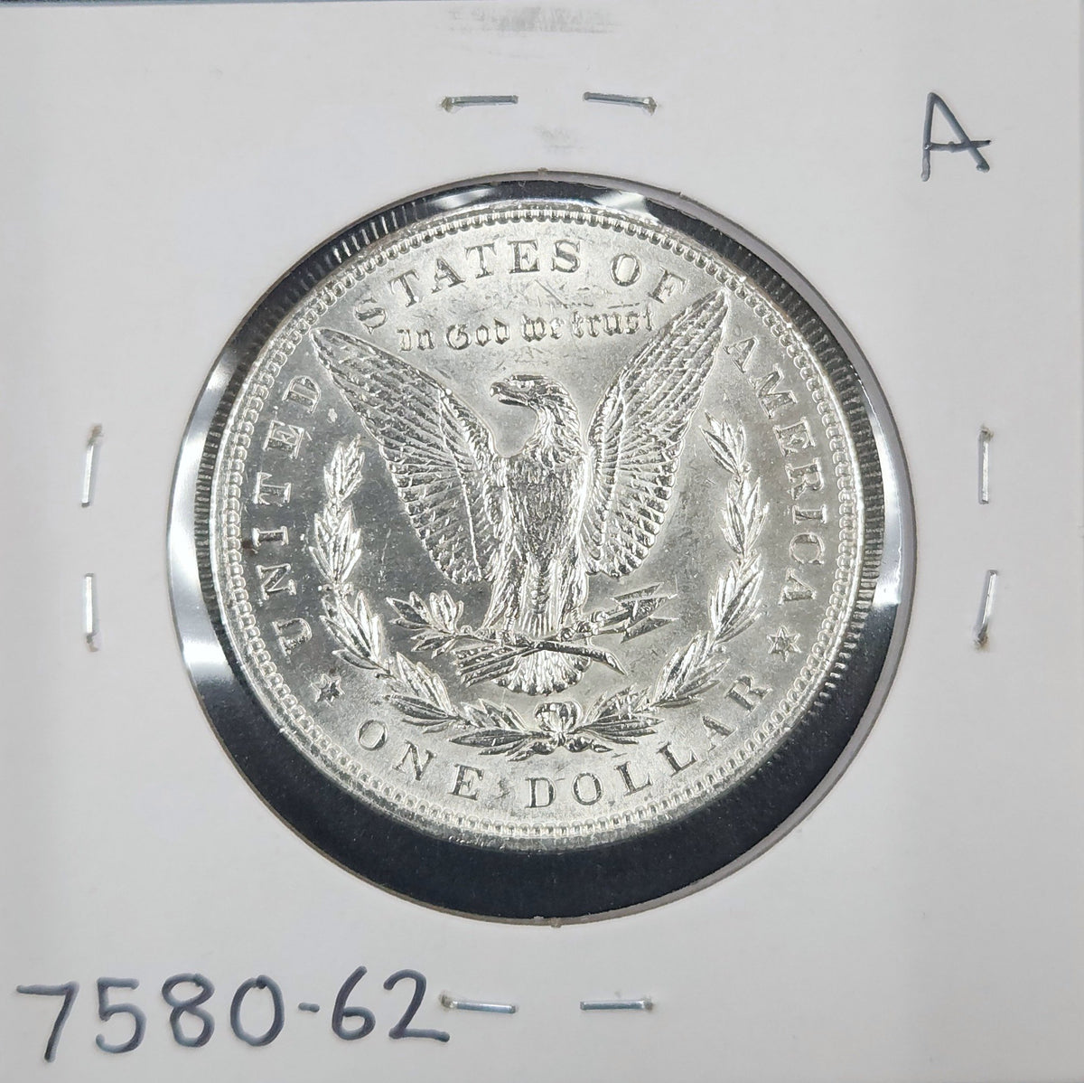 1896 Morgan Dollar MS62 7580.62-A — Reverse